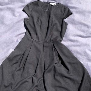 Liz Claiborne pleated black dress